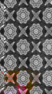 Şekil verilmiş çiçeklerle eskiz deseni. Süslü zentangle çizim dokusu, soyut çiçeklerle süslenmiş. Çiçek deseni duvar kağıdı, şablon dolguları ve web sayfası arkaplanı için kullanılabilir.