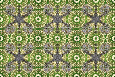 Barok tarzında kusursuz bir doğulu süsü. Geleneksel klasik altın sarısı desenli yeşil, bej ve nötr altın elementli.