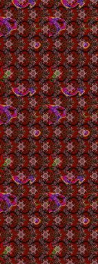 Çiçek deseni. Raster illüstrasyonu. Flower eskiz arka planı. Şatafatlı bahar bahçesi dokusu.