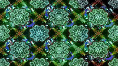 Modern çiçek arkaplanı. Parlak renkli çiçekli ve yeşil yapraklı harika bir çiçek deseni. Halk tarzı. Moda baskıları için zarif bir şablon.