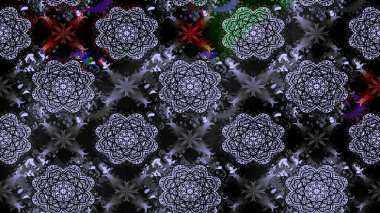 Tekstil, kumaş, kapaklar, duvar kağıtları, baskı, naylon, koleksiyon defteri, örgü, dekupaj için güzel bir eskiz. Küçük siyah çiçeklerle oldukça eski bir besin torbası deseni.