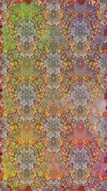 Raster güzel kumaş deseni. Soyut zerafet çiçek arka plan ile seamless modeli.