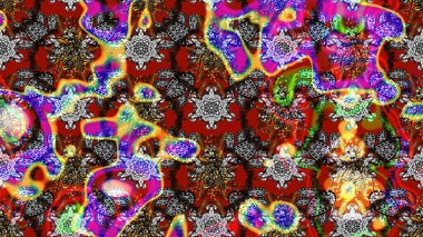 Güzel kumaş deseni. Hoş bir çiçek geçmişi var. Raster illüstrasyonu. Küçük çiçekte çizim deseni.