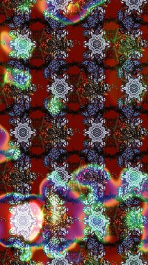 Kahverengi renkli şirin tekstil. Çiçek arkaplan. Çiçek duvar kâğıdı. Raster illüstrasyonu. Renkli çizim deseni.