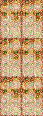 Damask altın soyut çiçek nötr renklerde pürüzsüz desen. Süslü dekorasyon. Raster illüstrasyonu.