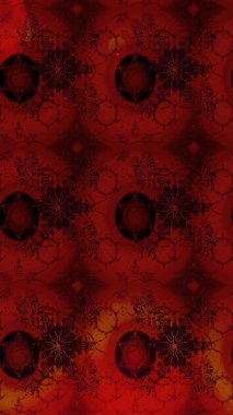 Yaz çiçekleri teması. Klasik çiçekler. Kırmızı renkler. El çizimi, soyut ve süslü elementler. Suluboya resim taklit Raster illüstrasyonu.