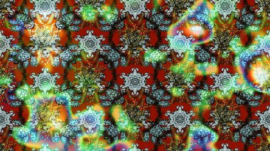 El çizimi. Çiçekli, yapraklı, çiçek desenli eskiz. Raster illüstrasyonu.