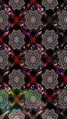 Modaya uygun kumaş deseni. Düz Çiçek Elementleri Tasarımı. Sevimli çiçek raster deseni. Renkli Yaz Teması çizim şablonu.