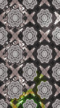 Etnik Mandala süsleme. Hint çiçek desenli madalyon desen. Kullanılabilir Tekstil, tebrik kartı, boyama kitabı, telefon durumda yazdırma için. Raster kına dövme stil.