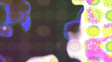 Kahverengi renkli bitkilerden oluşan parlak çiçekli çizim deseni.