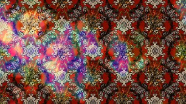 Raster güzel bir çiçek deseni çizmiş. Bahar mevsimi. Tatil havası. Nazik romantik baskı.