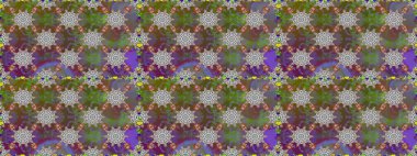 Gri çiçekli kusursuz desen, suluboya çiçek deseni, sevimli çiçek, duvar kağıdı, kart veya kumaş için fayanslı. Raster - stok.