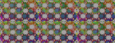 Gri renkli çiçekler. Doodle tarzı. El çizimi dikişsiz sonbahar çiçekleri deseni. Tekstil ve kapak tasarımı için mükemmel. Renkli, gri, pürüzsüz desen.