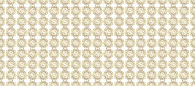 Raster illüstrasyonu. Kusursuz soyut bir arkaplan. Oriental raster klasik bej, nötr, beyaz ve altın desenli.