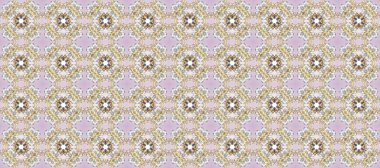 Raster geometrik arka plan. Gri, bej ve nötr renklerde altın çiçekli altın desenler. Senin tasarımın için, duvar kağıdı. Altın rengi kusursuz illüstrasyon.