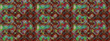 Çiçekli karalama şeklinde Raster çiçek deseni. Yumuşak, bahar çiçekli arka plan. Kahverengi renkte çiçekler.