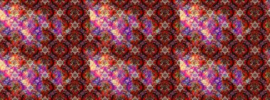 Çiçekli karalama şeklinde Raster çiçek deseni. Yumuşak, bahar çiçekli arka plan. Kahverengi renkte çiçekler.