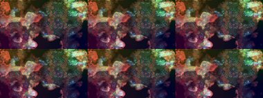 Çiçek desenli çizim. Raster illüstrasyonu. Asya tekstil tarzında. Güzel kumaş deseni. Renkli Bahar Teması eskiz kalıbı. Düz Çiçek Elementleri Tasarımı.