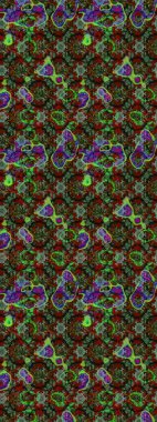 Raster illüstrasyonundaki çiçek desenli çizim. Renkli Bahar Teması eskiz kalıbı. Düz Çiçek Elementleri Tasarımı. Süslü kumaş deseni.