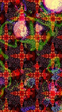 Egzotik çiçekler, kahverengi renklerde botanik, parlak, klasik bir doğa. Raster illüstrasyonu. Klasik tropikal doğal elementlerin suluboya seti.