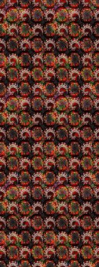 Çiçekli karalama şeklinde Raster çiçek deseni. Siyah renkli çiçekler. Nazikçe, güzel çiçek arkaplanı..