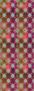 Botanical seamless pattern. Organic elements. Raster pattern. Watercolor effect.