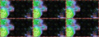 Raster illüstrasyonu. 3 boyutlu çiçekler, pürüzsüz. Siyah renklerde.
