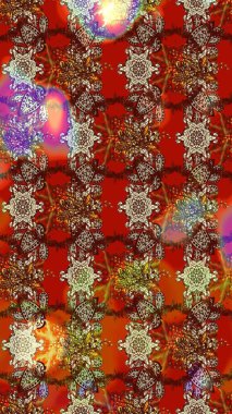 Nazikçe, güzel çiçek arkaplanı. Kahverengi renkli çiçekler. Raster çiçek desenli ve çiçekli..