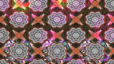 Tekstil, kumaş, ambalaj, hatıra defteri için hoş bir çiçek arkaplanı. Gri arka planda. Çocuksu tasarım. Elle çizilmiş karalama çiçekleri ile Raster çizim deseni.