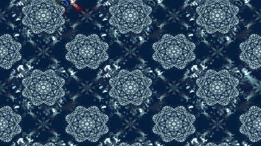 Eskiz modeli etnik tasarım. Yatak çarşafları, ceket, paket tasarımı, kumaş ve moda kavramları için tekstil baskısı. Çiçekleri, deniz kabukları, mandalaları ve suluboya efektleri olan deniz altyapısı.