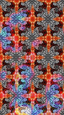 Raster illüstrasyonu. Gri renkli çiçekler. Şatafatlı bahar bahçesi dokusu. Gri renkli çiçek çizimi. Çiçek deseni.