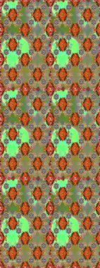 Raster illüstrasyonunda kusursuz çiçek deseni. Yeşil renkte çiçekler.