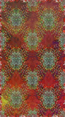 Tomurcukları çiçek olan sevimli bir çiçek deseni. Raster illüstrasyonu. Kumaş, tekstil, duvar kağıdı baskısı için. Eski usul. Raster. Kusursuz arkaplan.