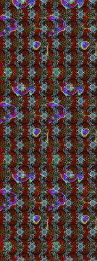 Motley illüstrasyonu. Küçük çiçekte güzel bir desen. Küçük renkli çiçekler. Çiçekli bahar çiçekleri. Moda baskıları için zarif bir şablon.