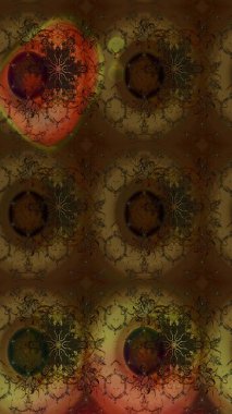 Kahverengi renklerde. Anti-stres için soyut örnek sayfası. Raster illüstrasyonu.