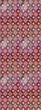 Raster düz çiçek çizim deseni. Kahverengi ve nötr renklerde çiçekler. Tasarım hediye paketi, tebrik kartları, posterler ve afiş tasarımı.