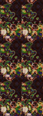 Kahverengi renkte çiçekli çiçek deseni. Suluboya tarzında kahverengi renkte çiçekler.