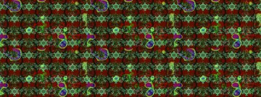 Renkli Bahar Teması eskiz kalıbı. Yeşil renkli çiçekler. Düz Çiçek Elementleri Tasarımı. Çiçek desenli eskiz, yaz çiçekleri..