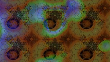 Raster çiçek desenli çiçek deseni, yapraklar, dekoratif elementler, sıçrama, lekeler, el çizimi kontur çizgileri ve Doodle çizim stili, grafik raster çizim çizimi.