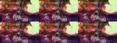 Yaprak ve çiçeklerin suluboya resimleri, kahverengi renklerdeki çizimler. Kahverengi renklerde bahar çiçekleri. Raster illüstrasyonu.