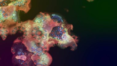 Yaprak ve çiçeklerin suluboya resimleri, gri renkte çizimler. Raster illüstrasyonu. Gri renkte bahar çiçekleri..