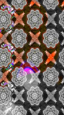 Güzel kumaş deseni. Küçük çiçekteki sevimli çiçek deseni. Raster illüstrasyonu. Güzel karalamalı çiçek deseni çiz..