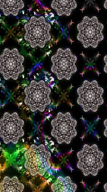 Taslak desenli, modaya uygun kumaş deseni. Renkli Bahar Teması eskiz kalıbı. Raster illüstrasyonu. Şirin çiçek elementleri. Düz Çiçek Elementleri Tasarımı.