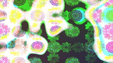 Zarif, parlak ve yeşil çiçek desenli bir taslak. Sabıka fotoğraflarında, bebek kıyafetlerinde, duvar kâğıtlarında, paket kutularında falan kullanılabilir. Raster..