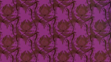 Klasik çiçek desenli. Yumuşak fayans. Raster 'ın taze dokusu. Yumuşak pamuk tasarımı. Paketleme, tekstil, duvar kağıdı için çiçek arkaplanı.