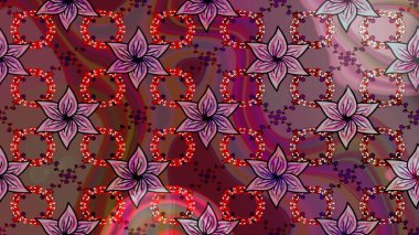 Raster suluboya çiçek deseni, narin çiçekler, kahverengi çiçekler, tebrik kartı şablonu. Raster Güzel kumaş deseni.