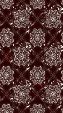 Vadinin çiçekleri kahverengi renklerde. Raster çiçek desenleri çiziyor..