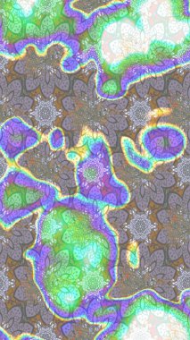 Raster illüstrasyonundaki çiçek desenli çizim. Renkli Yaz Temalı eskiz kalıbı. Gri renkli çiçekler. Düz Çiçek Elementleri Tasarımı.