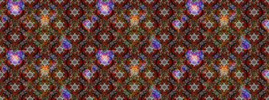 Eskiz klasiği. Raster Şirin kumaş deseni. Renkli Bahar Teması eskiz kalıbı. Düz Çiçek Elementleri Tasarımı.