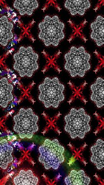 Renkli Bahar Teması eskiz kalıbı. Düz Çiçek Elementleri Tasarımı. Süslü kumaş deseni. Raster illüstrasyonunda çiçek deseni çizimi.